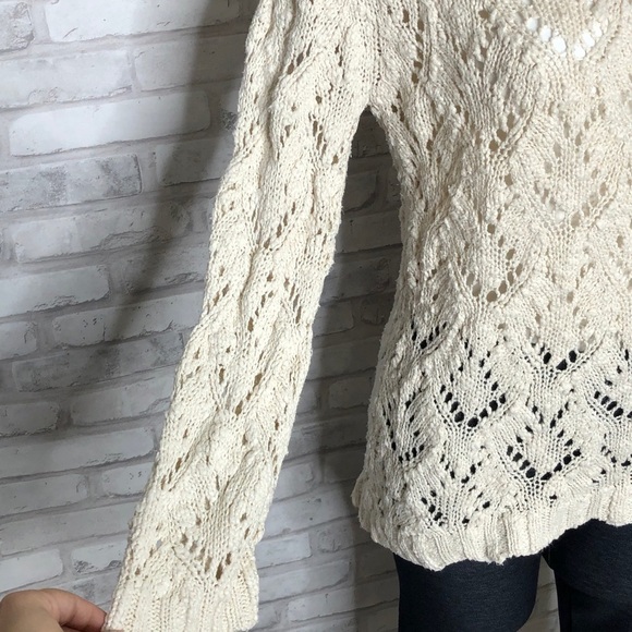 WDNY cream knit sweater, medium - Picture 4 of 6
